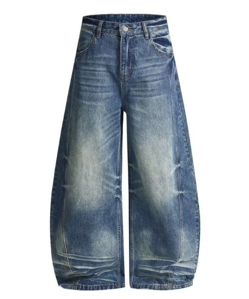 FreeZone(フリーゾーン)の「バルーンシルエットワイドデニムパンツ(デニムパンツ・メンズ・ブルー・M/S/L)」の13枚目の写真