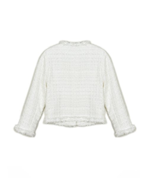NICK&NICOLE(ニックアンドニコール)の「TRIMMING TWEED JACKET_IVORY(テーラードジャケット・レディース・その他・FREE)」の6枚目の写真