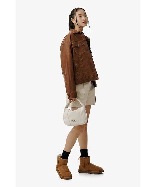 MUSINSA STANDARD WOMAN（ムシンサスタンダードウーマン）の「ウィメンズワンタックワイドコーデュロイショーツ[クリーム]（その他パンツ・レディース・その他・30/24/25/26/27/28/29）」の13枚目の写真