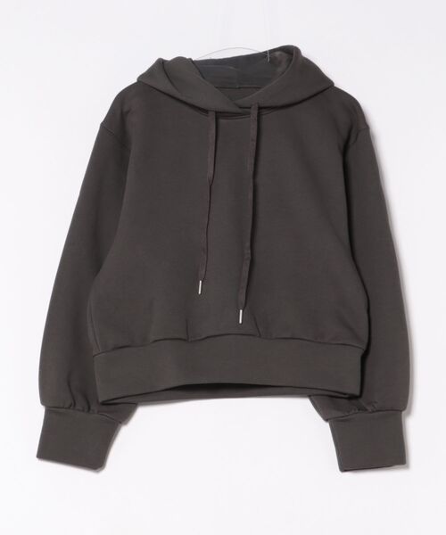 STYLEBLOCK（スタイルブロック）の「裏起毛フーディトップス（パーカー・レディース・ブラック/杢グレー/チャコールグレー・M）」の2枚目の写真