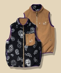 ボア × ナイロン リバーシブルベスト