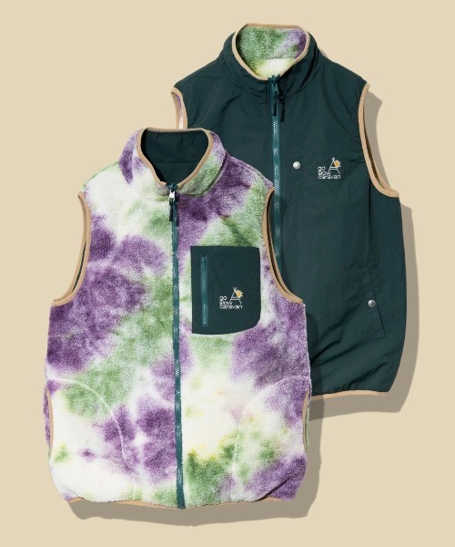 go slow caravan（ゴースローキャラバン）の「ボア × ナイロン リバーシブルベスト（その他アウター・メンズ・その他1/その他2・MEDIUM/LARGE/X-LARGE）」の2枚目の写真