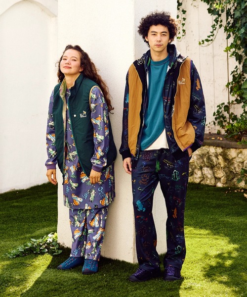 セール】ボア × ナイロン リバーシブルベスト（その他アウター）｜go