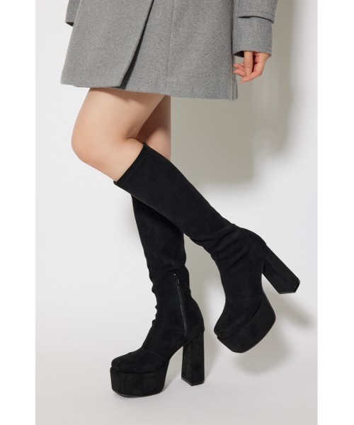 rienda(リエンダ)の「美脚ストレッチブーツ 秋服 冬服(ブーツ・レディース・ブラック/ホワイト/ブラウン・MEDIUM/LARGE/SMALL)」の10枚目の写真