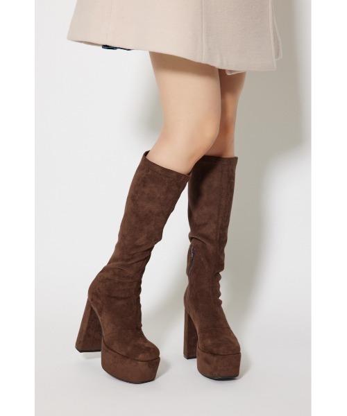 rienda(リエンダ)の「美脚ストレッチブーツ 秋服 冬服(ブーツ・レディース・ブラック/ホワイト/ブラウン・MEDIUM/LARGE/SMALL)」の19枚目の写真