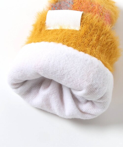 BREEZE（ブリーズ）の「シャギーチェックミトン（手袋・キッズ・イエロー/レッド・95/120/140）」の12枚目の写真