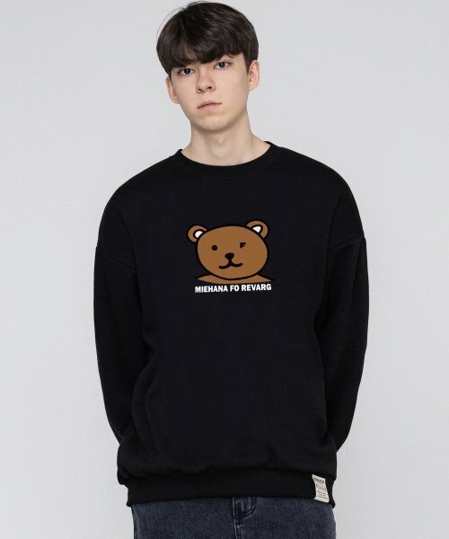 GRAVER（グレーバー）の「[ユニセックス]OF ビッグベアマンツーマン_ブラック（スウェット・レディース・ブラック・LARGE/SMALL/MEDIUM）」の2枚目の写真