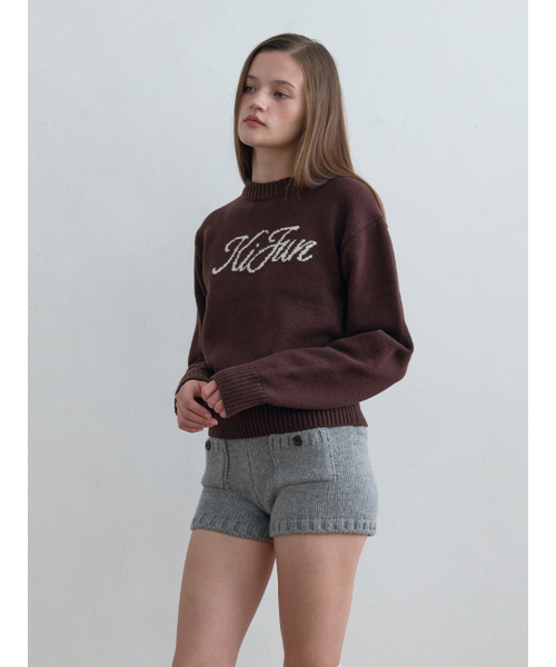 Kijun(キジュン)の「Signature Logo Knit Brown(ニット/セーター・レディース・その他・SMALL/MEDIUM)」の2枚目の写真