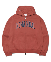 B.A HOODED ZIP-UP - BURGUNDY