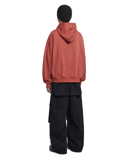 NOMANUAL(NOMANUAL)の「B.A HOODED ZIP-UP - BURGUNDY(パーカー・レディース・その他・MEDIUM/LARGE/X-LARGE/SMALL)」の4枚目の写真