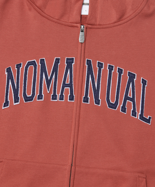 NOMANUAL(NOMANUAL)の「B.A HOODED ZIP-UP - BURGUNDY(パーカー・レディース・その他・MEDIUM/LARGE/X-LARGE/SMALL)」の5枚目の写真