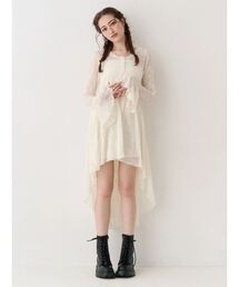 EVRIS | レースイレヘムフーディワンピース(ワンピース)