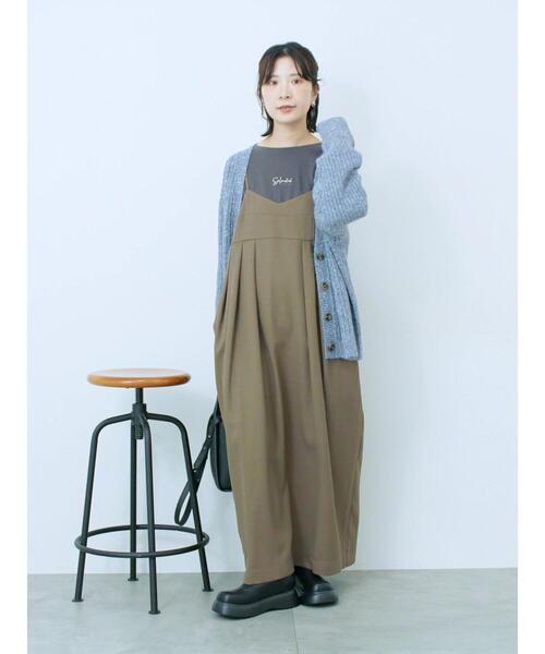 Samansa Mos2 blue（サマンサモスモスブルー）の「ラメニットVネックカーディガン（カーディガン/ボレロ・レディース・ライトベージュ/チャコールグレー/ブルー・F）」の13枚目の写真