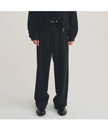 LMOOD（エルムード）の「グルーヴキュプラベルト付きスラックスブラック（スラックス）」