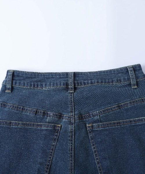 AMELY(エミリー)の「サイドカット リボンデザイン フレアデニム(デニムパンツ・レディース・ライトブルー/ブラック/ブルー・M/L)」の20枚目の写真