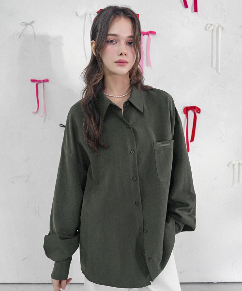 Vivacious（ビバシャス）の「Paris Shirt_4Colors（シャツ/ブラウス・レディース・ベージュ/ホワイト/ブラック/カーキ・SMALL/MEDIUM）」の9枚目の写真