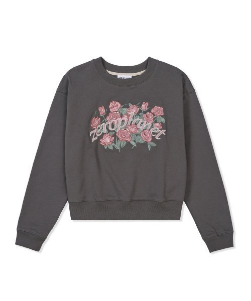 ZEROPLANET（ゼロプラネット）の「ガーデングラフィック刺繍スウェットシャツ [チャコール]（スウェット・レディース・その他・FREE）」の7枚目の写真