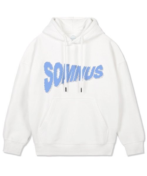 Samnas Wide Shoulderhooded Parka — белая парка с широкими плечами