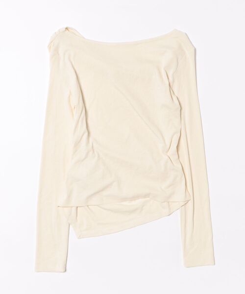 EIGHTHMONTH(エイスマンス)の「アシンメトリードレープカットソー EM25a136【EIGHTHMONTH】(Tシャツ/カットソー・レディース・アイボリー・S/M)」の19枚目の写真