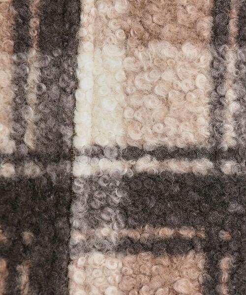 SHOO・LA・RUE（シューラルー）の「ブークレチェックフードコート（その他アウター・レディース・ブラック系1/ダークブラウン系1・01/02/03/04）」の7枚目の写真