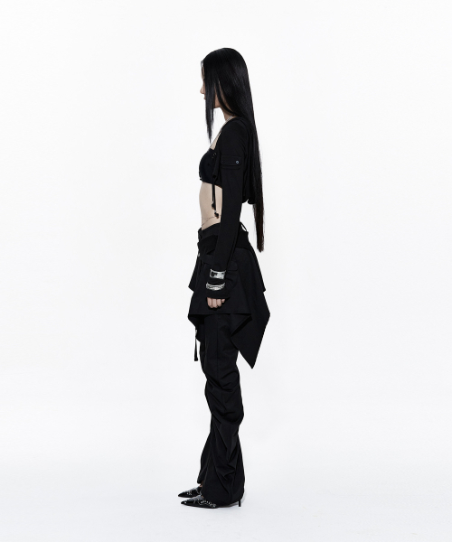 Layered Strap Pants Black（その他パンツ）｜KASHIKO（カシコ）の