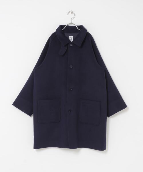 URBAN RESEARCH DOORS（アーバンリサーチドアーズ）の「『WEB/一部店舗限定』ステンカラーウール混コート(KIDS)（ステンカラーコート・キッズ・グレー系その他/ネイビー・150）」の2枚目の写真