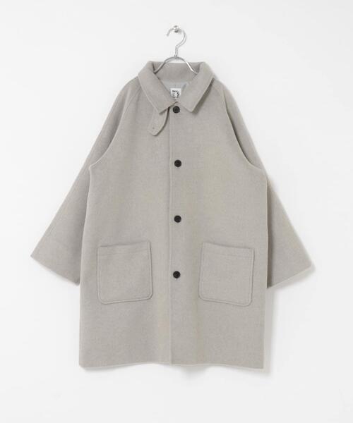 URBAN RESEARCH DOORS（アーバンリサーチドアーズ）の「『WEB/一部店舗限定』ステンカラーウール混コート(KIDS)（ステンカラーコート・キッズ・グレー系その他/ネイビー・150）」の3枚目の写真