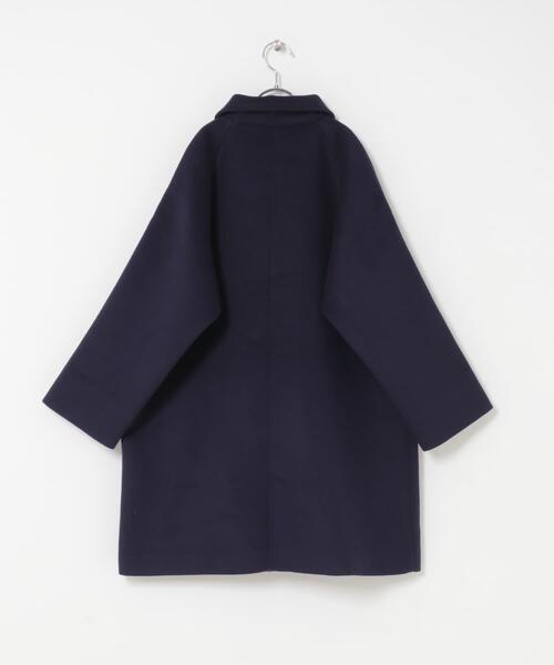 URBAN RESEARCH DOORS（アーバンリサーチドアーズ）の「『WEB/一部店舗限定』ステンカラーウール混コート(KIDS)（ステンカラーコート・キッズ・グレー系その他/ネイビー・150）」の8枚目の写真