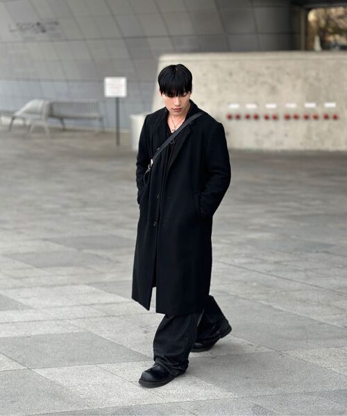 BLR（ビーエルアール）の「Embossed Wave Washing Wide Denim Pants Black（デニムパンツ・メンズ・ブラック・SMALL/MEDIUM/LARGE/X-SMALL）」の14枚目の写真