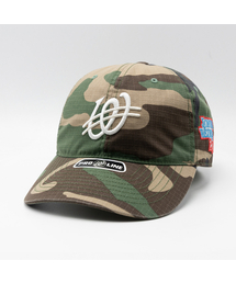 WEIRDWORLD（ウィアード ワールド）の「ウィアードワールド ベーシックロゴ ウッドランドカモ ボールキャップ（キャップ）」