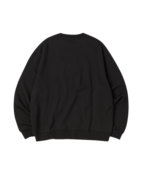 COMONINOZ（コモニノズ）の「NOZ CLASSIC MTM [BLACK]（スウェット・メンズ・ブラック・SMALL/LARGE/MEDIUM）」の2枚目の写真