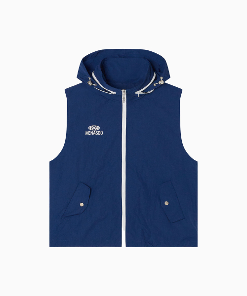 MENASOO(ミナス)の「Highneck Hood Vest_Navy(ベスト・レディース・ネイビー・F)」の7枚目の写真