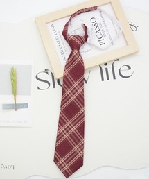 CALIFORNIA OUTFITTERS（カリフォルニア アウトフィッターズ）の「11D46-KR ワンタッチ ネクタイ チェック柄 調節可能 クイックタイ 韓国 制服（ネクタイ・メンズ）」