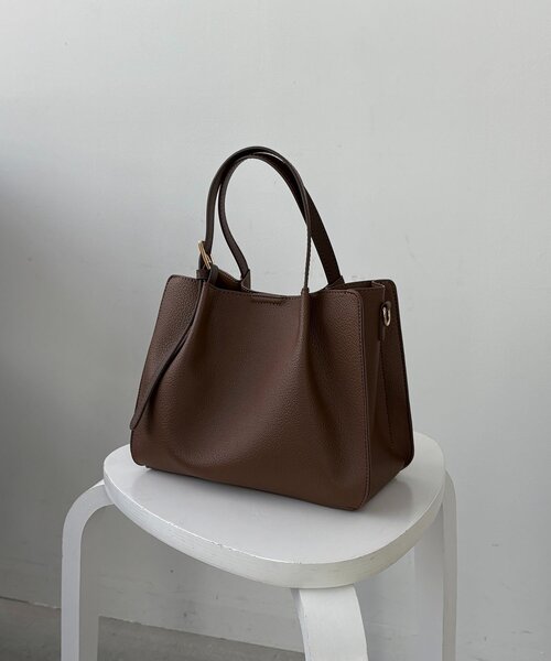 CAPRICIEUX LE'MAGE（カプリシューレマージュ）の「【ミニバッグSET】2SETタックハンドルバッグ（トートバッグ・レディース・ライトベージュ/ブラック/ブラウン・FREE）」の19枚目の写真