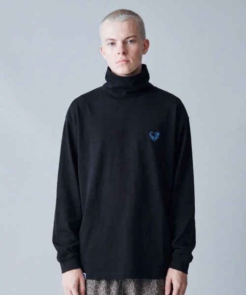 rehacer(レアセル)の「rehacer : Heavy Jersey Double-neck L/S / ヘヴィー・ジャージー・ダブルネック・ロングスリーブ(Tシャツ/カットソー・メンズ・アイボリー/ブラック・MEDIUM/LARGE)」の1枚目の写真