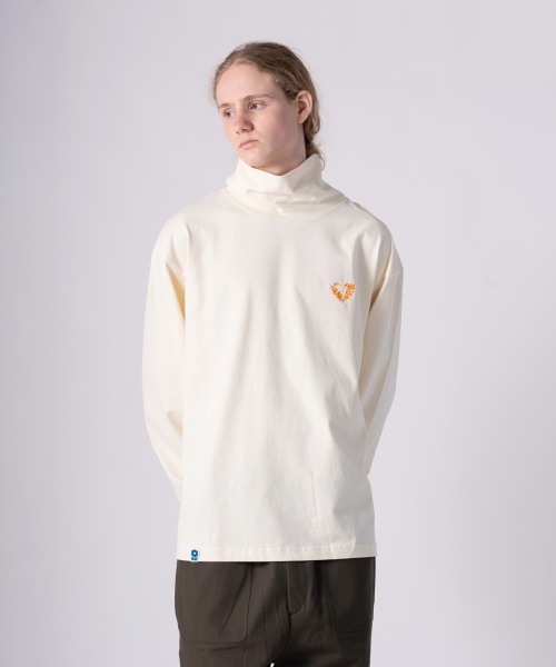 rehacer(レアセル)の「rehacer : Heavy Jersey Double-neck L/S / ヘヴィー・ジャージー・ダブルネック・ロングスリーブ(Tシャツ/カットソー・メンズ・アイボリー/ブラック・MEDIUM/LARGE)」の10枚目の写真