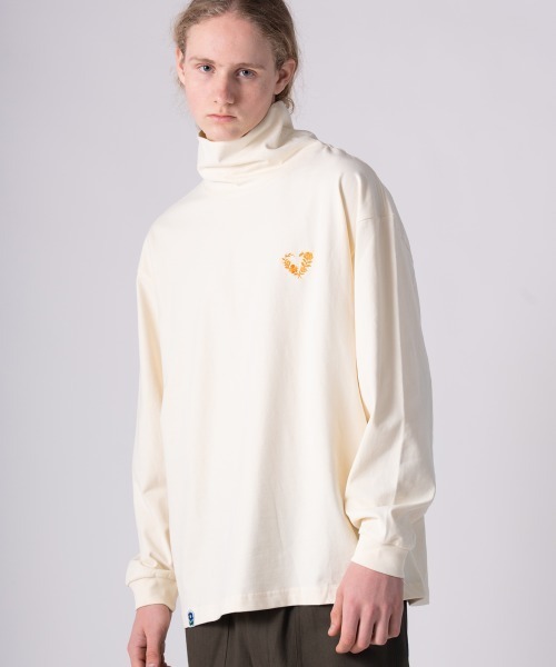 rehacer(レアセル)の「rehacer : Heavy Jersey Double-neck L/S / ヘヴィー・ジャージー・ダブルネック・ロングスリーブ(Tシャツ/カットソー・メンズ・アイボリー/ブラック・MEDIUM/LARGE)」の11枚目の写真