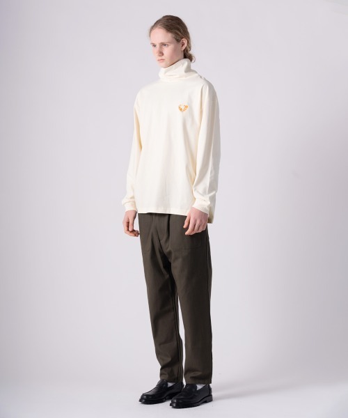 rehacer(レアセル)の「rehacer : Heavy Jersey Double-neck L/S / ヘヴィー・ジャージー・ダブルネック・ロングスリーブ(Tシャツ/カットソー・メンズ・アイボリー/ブラック・MEDIUM/LARGE)」の13枚目の写真