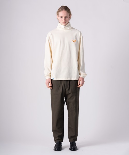 rehacer(レアセル)の「rehacer : Heavy Jersey Double-neck L/S / ヘヴィー・ジャージー・ダブルネック・ロングスリーブ(Tシャツ/カットソー・メンズ・アイボリー/ブラック・MEDIUM/LARGE)」の12枚目の写真
