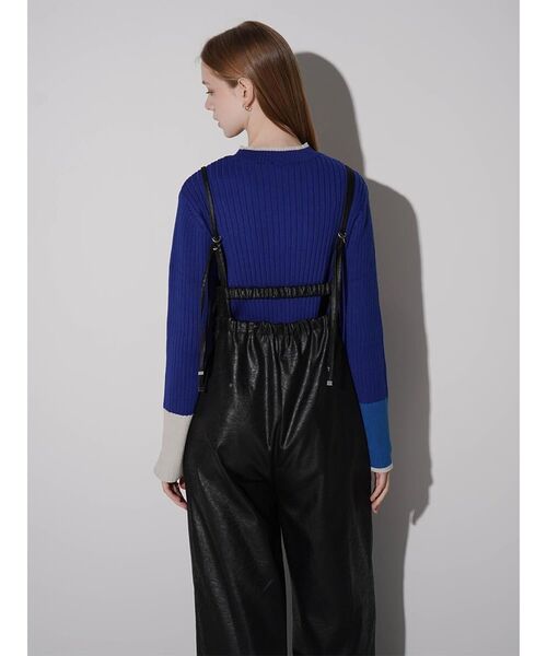:ETHROF(イーサオブ)の「LEATHER-LIKE ALL-IN-ONE(つなぎ/オールインワン・レディース・ブラック・MEDIUM)」の10枚目の写真