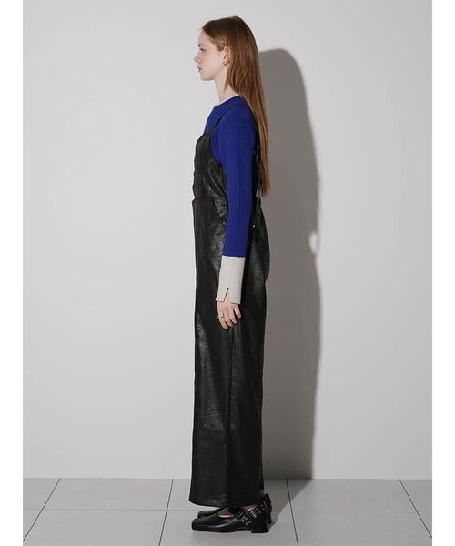 :ETHROF(イーサオブ)の「LEATHER-LIKE ALL-IN-ONE(つなぎ/オールインワン・レディース・ブラック・MEDIUM)」の13枚目の写真