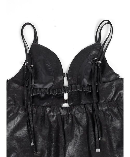:ETHROF(イーサオブ)の「LEATHER-LIKE ALL-IN-ONE(つなぎ/オールインワン・レディース・ブラック・MEDIUM)」の16枚目の写真
