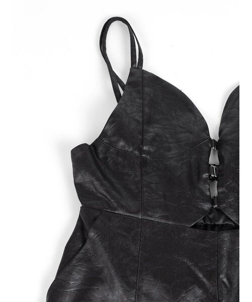 :ETHROF(イーサオブ)の「LEATHER-LIKE ALL-IN-ONE(つなぎ/オールインワン・レディース・ブラック・MEDIUM)」の17枚目の写真