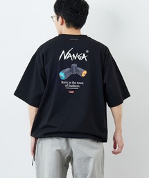 NANGA（ナンガ）の「【WEB先行予約】[NANGA ナンガ] 別注  ルーズフィット NEBUKUROバックプリント ドローコードTシャツ（Tシャツ/カットソー）」