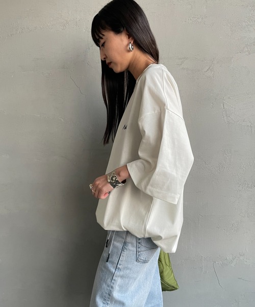 NANGA（ナンガ）の「【WEB先行予約】[NANGA/ナンガ] 別注  ルーズフィット NEBUKUROバックプリント ドローコードTシャツ（Tシャツ/カットソー・レディース・ホワイト/ブラック・XL/L/M/S）」の7枚目の写真