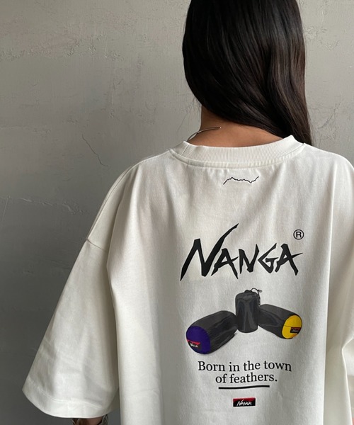 NANGA（ナンガ）の「【WEB先行予約】[NANGA/ナンガ] 別注  ルーズフィット NEBUKUROバックプリント ドローコードTシャツ（Tシャツ/カットソー・レディース・ホワイト/ブラック・XL/L/M/S）」の13枚目の写真