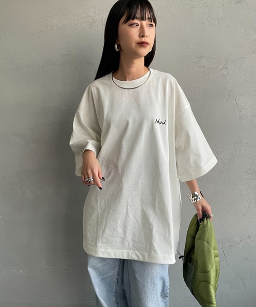 NANGA（ナンガ）の「【WEB先行予約】[NANGA/ナンガ] 別注  ルーズフィット NEBUKUROバックプリント ドローコードTシャツ（Tシャツ/カットソー・レディース・ホワイト/ブラック・XL/L/M/S）」の15枚目の写真