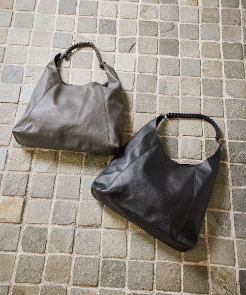 LAKOLE（ラコレ）の「コードハンドルソフトトートバッグ / 633906（トートバッグ・メンズ・ブラック/グレー・FREE）」の8枚目の写真