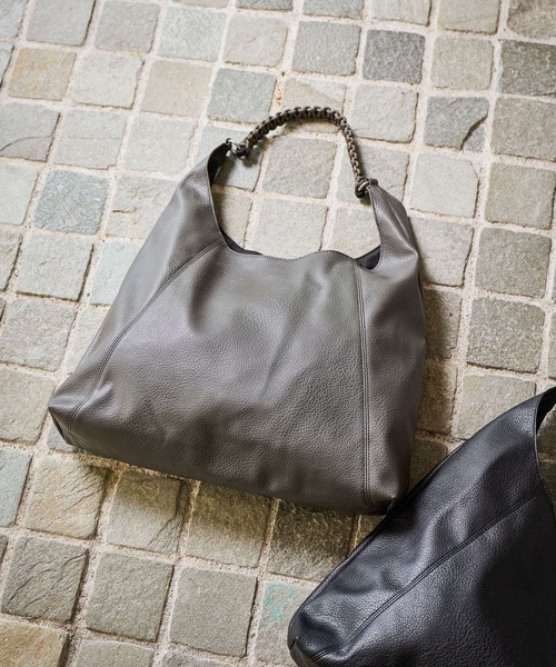 LAKOLE（ラコレ）の「コードハンドルソフトトートバッグ / 633906（トートバッグ・メンズ・ブラック/グレー・FREE）」の6枚目の写真