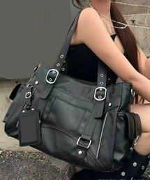 MASHIRO（マシロ）の「【MASHIRO】ベルトジップデザイン３WAYショルダーバッグ トレカケース&ショルダー付き 平成ギャル Y2K(MA/EK129)（ショルダーバッグ）」